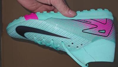 Nike Air Zoom Mercurial Superfly 10 Elite TF Artificial Turf Soccer Shoes - Green/Pink/Black