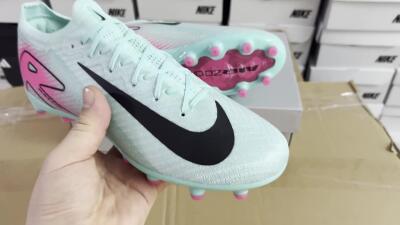 Nike Air Zoom Mercurial Vapor 16 Elite AG Artificial Grass Soccer Cleats - Green/Pink/Black