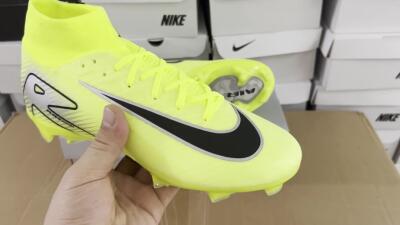 Nike Air Zoom Mercurial Superfly 16 Elite FG Firm Ground Soccer Cleats - Yellow/Sliver/Black