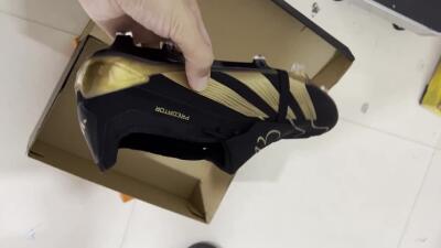 Adidas Predator Elite Tongue FG Firm Ground Soccer Cleats - Black/Gold