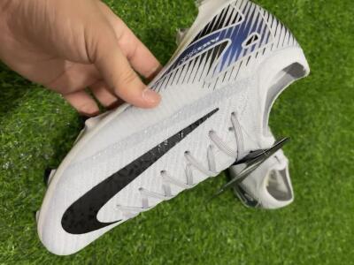 Nike Air Zoom Mercurial Vapor 16 Elite FG Firm Ground Soccer Cleats - White/Black/Blue/Gold