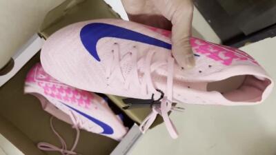 Nike Air Zoom Mercurial Vapor 16 Elite FG Firm Ground Soccer Cleats - Pink/White/Blue