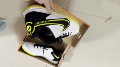 Nike React Tiempo Legend 9 Pro IC Indoor & Futsal Soccer Shoes - White/Yellow/Black