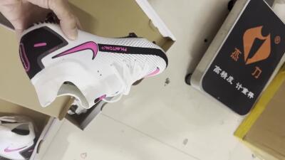 Nike Phantom GT DF Elite FG Firm Ground Soccer Cleats - White/Black/Pink