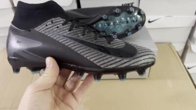 Nike Air Zoom Mercurial Superfly 10 Elite AG Artificial Grass Soccer Cleats - Blue/Silver/Jade