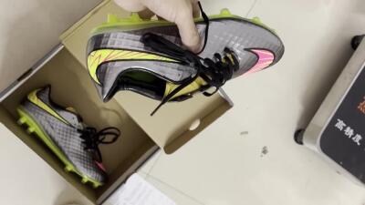 Nike Hypervenom Phantom FG Firm Ground Soccer Cleats - Black/Gold/Pink/Yellow