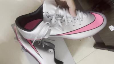 Nike Mercurial Vapor 10 Elite FG Firm Ground Soccer Cleats - Sliver/Pink/Black