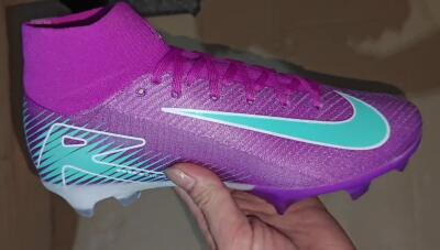 Nike Air Zoom Mercurial Superfly 10 Elite FG Firm Ground Soccer Cleats - Purple/Green