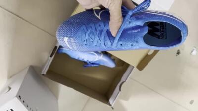 Nike Mercurial Vapor 13 Elite FG Firm Ground Soccer Cleats - Blue/White