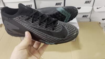 Nike Air Zoom Mercurial Vapor 16 Elite TF Artificial Turf Soccer Shoes - Black/Blue/Grey