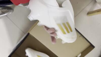 Adidas F50 Elite Laceless FG Firm Ground Soccer Cleats - White/Gold