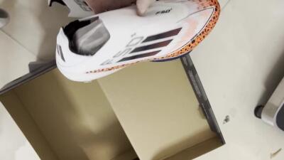 Adidas F50+ Lightstrike Pro Laceless FG Firm Ground Soccer Cleats - White/Leopard/Black