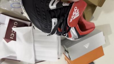 Adidas Predator Accelerator FG Firm Ground Soccer Cleats - Black/Silver/Red