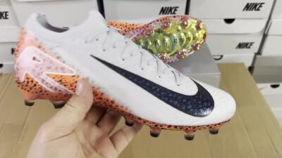 Nike Air Zoom Mercurial Vapor 16 Elite AG Artificial Grass Soccer Cleats - Grey/Black/Brown