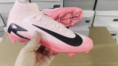 Nike Air Zoom Mercurial Superfly 10 Elite FG Firm Ground Soccer Cleats - Pink/Red/Black