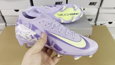 Nike Air Zoom Mercurial Vapor 16 Elite FG Firm Ground Soccer Cleats - Purple/Yellow/White