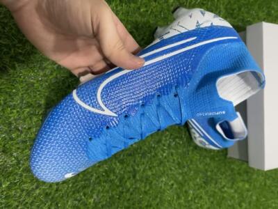 Nike Mercurial Superfly 7 Elite FG Firm Ground Soccer Cleats - Blue/White