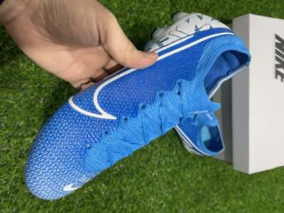 Nike Mercurial Vapor 13 Elite FG Firm Ground Soccer Cleats - Blue/White