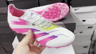 Adidas Predator Elite 24 MG Multi Ground Soccer Cleats - Jade/Purple/Pink