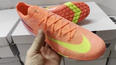 Nike Air Zoom Mercurial Vapor 15 Elite TF Artificial Turf Soccer Shoes - Red/Yellow/White