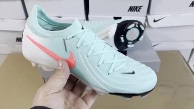 Nike Phantom Luna Elite FG Firm Ground Soccer Cleats - Jade/Red/White