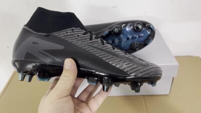 Nike Air Zoom Mercurial Superfly 10 Elite SG Soft Ground Soccer Cleats - Black/Silver/Blue