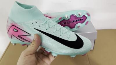 Nike Air Zoom Mercurial Superfly 10 Elite SG Soft Ground Soccer Cleats - Jade/Black/Pink