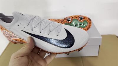 Nike Air Zoom Mercurial Vapor 16 Elite SG Soft Ground Soccer Cleats - Grey/Black/Leopard