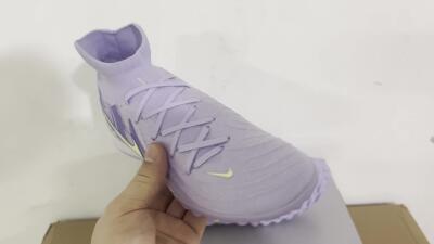 Nike Phantom Luna Elite TF Artificial Turf Soccer Shoes - Purple/Yellow/White
