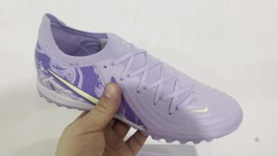 Nike Phantom GX 2 Elite TF Artificial Turf Soccer Shoes - Purple/Yellow/White