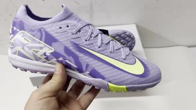 Nike Air Zoom Mercurial Vapor 16 Elite TF Artificial Turf Soccer Shoes - Purple/Yellow/White