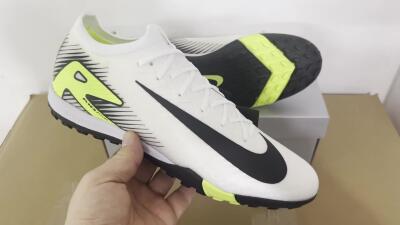 Nike Air Zoom Mercurial Vapor 16 Elite TF Artificial Turf Soccer Shoes - White/Black/Yellow