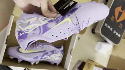 Nike Air Zoom Mercurial Vapor 16 Elite SG Soft Ground Soccer Cleats - Purple/Yellow/White