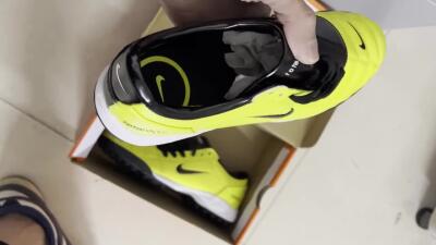 Nike Total 90 II TF Artificial Turf Soccer Shoes - Yellow/Black/White