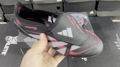 Adidas Predator Elite Foldover Tongue FG Firm Ground Soccer Cleats - Black/White/Red