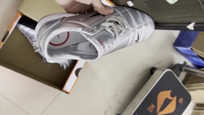 Nike Total 90 II TF Artificial Turf Soccer Shoes - Silver/Black/Red