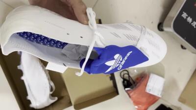 Adidas Predator Elite Foldover Tongue FG Firm Ground Soccer Cleats - Beige/White/Blue