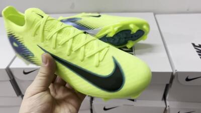 Nike Air Zoom Mercurial Vapor 16 Elite FG Firm Ground Soccer Cleats - Yellow/Black/Blue