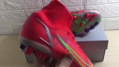 Nike Mercurial Superfly 8 Elite AG Artificial Grass Soccer Cleats - Red/Yellow/Silver