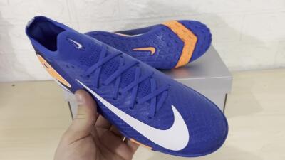 Nike Air Zoom Mercurial Vapor 16 Elite TF Artificial Turf Soccer Shoes - Blue/White/Orange
