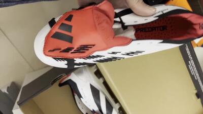 Adidas Predator Elite Foldover Tongue FG Firm Ground Soccer Cleats - White/Blue/Red