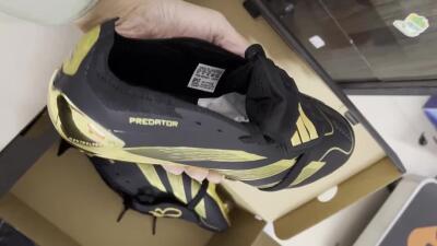 Adidas Predator 25 Elite Foldover Tongue FG Firm Ground Soccer Cleats - Black/Gold