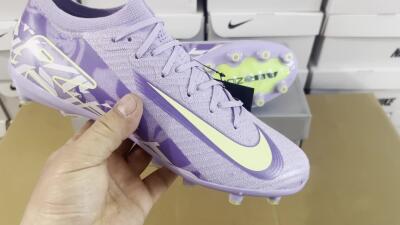 Nike Air Zoom Mercurial Vapor 16 Elite AG Artificial Grass Soccer Cleats - Purple/Yellow/Blue
