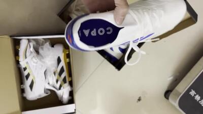 Adidas Copa Pure 2 FG Firm Ground Soccer Cleats - Silver/Blue/Red