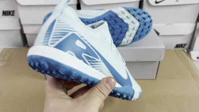 Nike Air Zoom Mercurial Vapor 16 Elite TF Artificial Turf Soccer Shoes - Jade/Blue/White