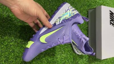 Nike Air Zoom Mercurial Vapor 16 Pro TF Artificial Turf Soccer Shoes - Purple/Yellow/White