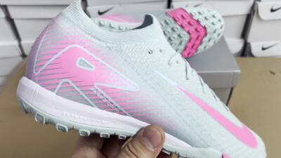 Nike Air Zoom Mercurial Vapor 16 Elite TF Artificial Turf Soccer Shoes - Jade/Pink/Silver