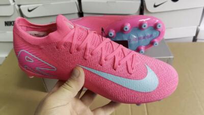Nike Air Zoom Mercurial Vapor 16 Elite AG Artificial Grass Soccer Cleats - Pink/Jade