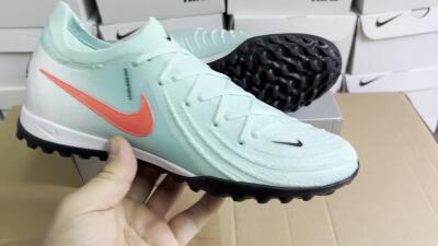 Nike Phantom Luna Elite TF Artificial Turf Soccer Shoes - Jade/Red/White