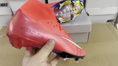 Nike Air Zoom Mercurial Superfly 10 Elite FG Firm Ground Soccer Cleats - Red/White